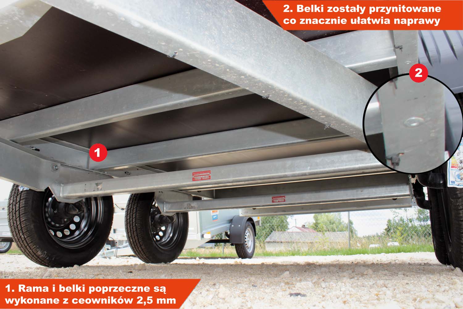 Przyczepka Zasław 330T 330x150x35 cm Tandem