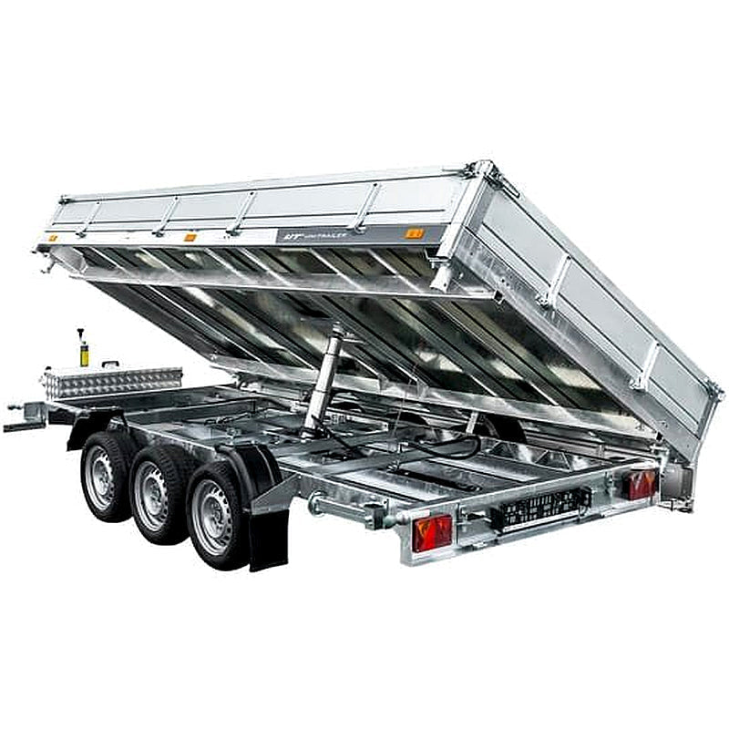 Hydrauliczna przyczepa wywrotka 3-osiowa 6m 3500kg UNITRAILER TASKER