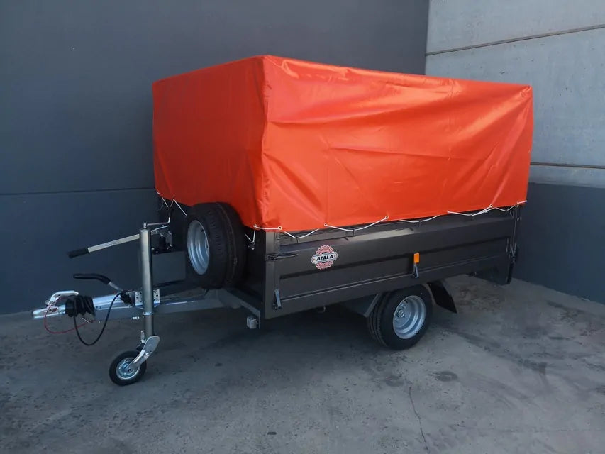 Hydrauliczna przyczepa wywrotka 750 kg – koła pod spodem 2200 x 1600 x 400 mm