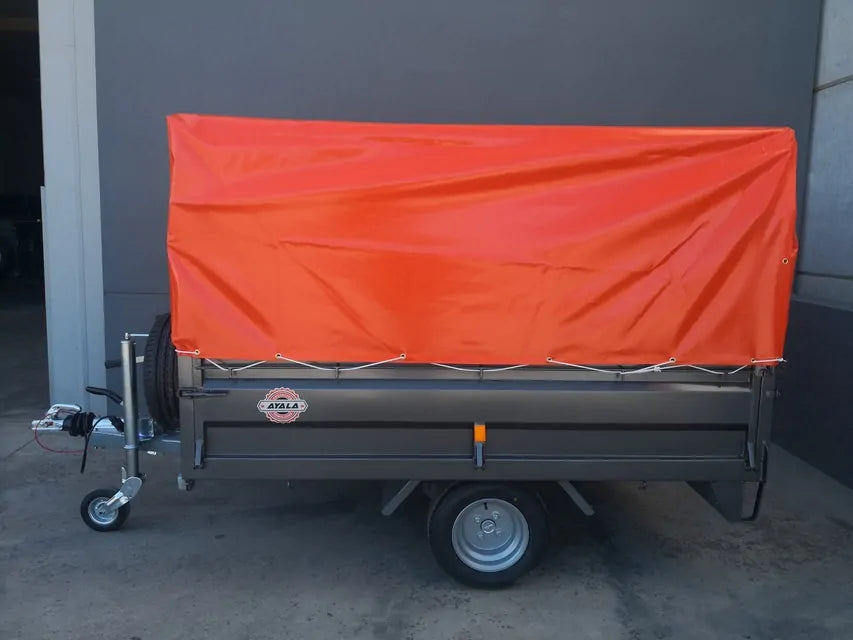 Hydrauliczna przyczepa wywrotka 750 kg – koła pod spodem 2200 x 1600 x 400 mm
