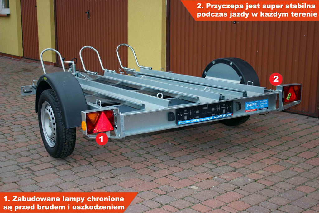 Przyczepa Neptun N7-221 pm3 225x149x31 cm pod 3 motory GN202