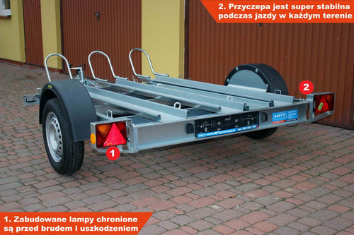 Przyczepa Neptun N7-221 pm3 225x149x31 cm pod 3 motory GN202