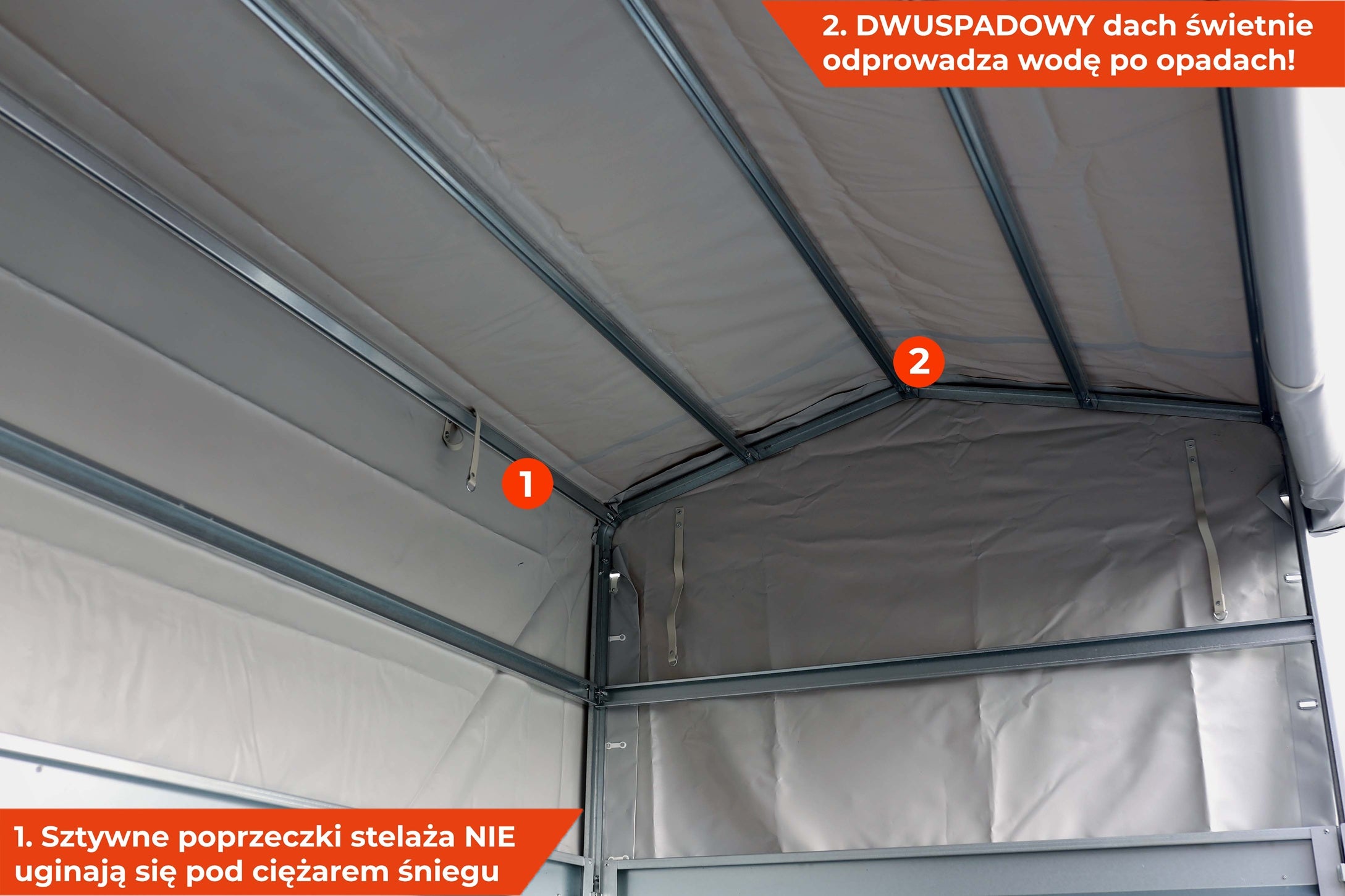 Przyczepa Neptun N7-302 2 kps z PLANDEKĄ 80 cm Nordica GN273