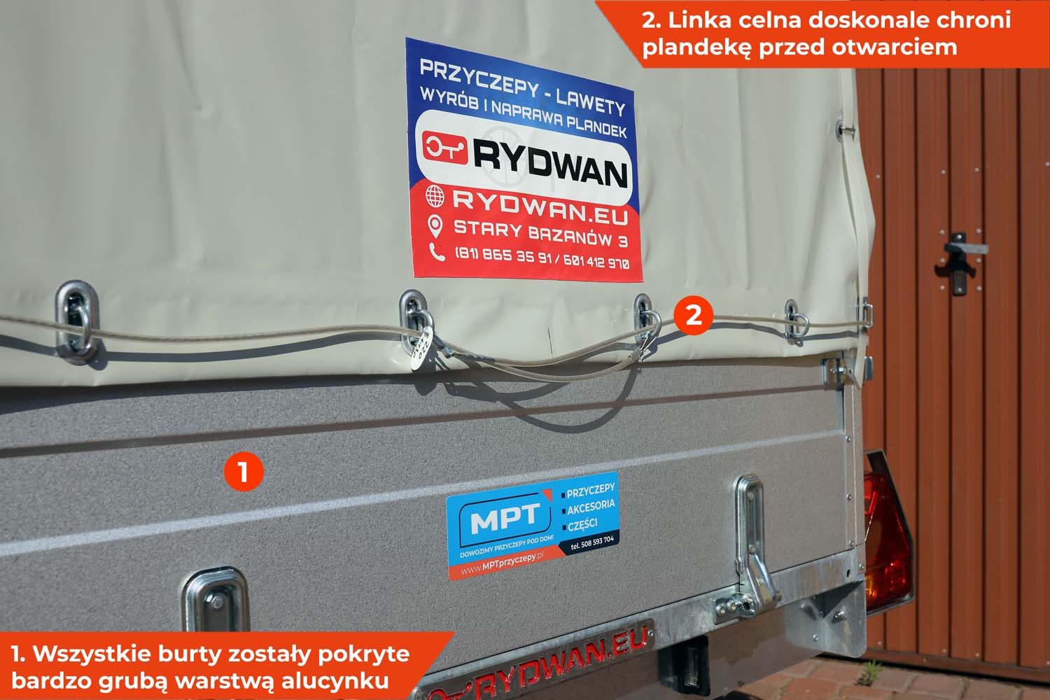 Przyczepa Rydwan EURO A-750/C2 215x125x35 cm z Plandeką