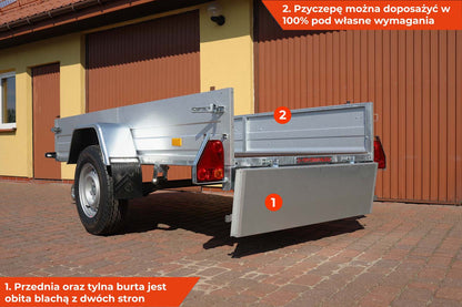 Przyczepa Rydwan Euro A-750/E2 265x125x35 cm 14C Mercedes