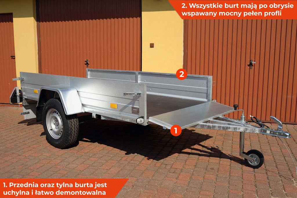 Przyczepa Rydwan Euro A-750/E2 265x125x35 cm 14C Mercedes