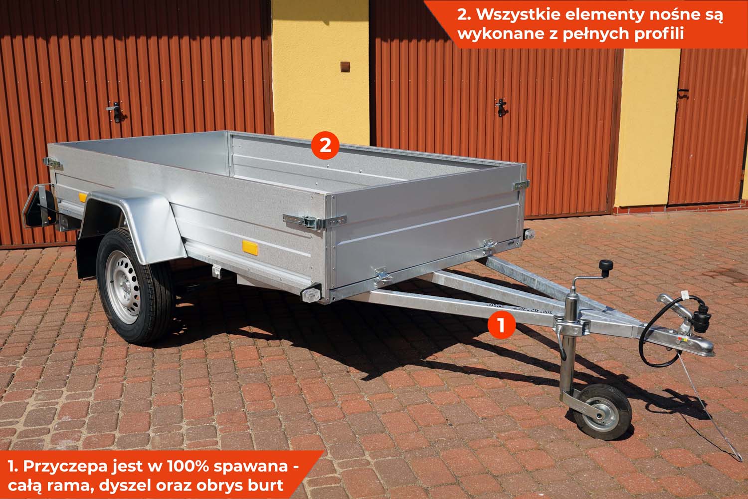 Przyczepy Rydwan Euro A-750/E2 265x125x35 cm Resor