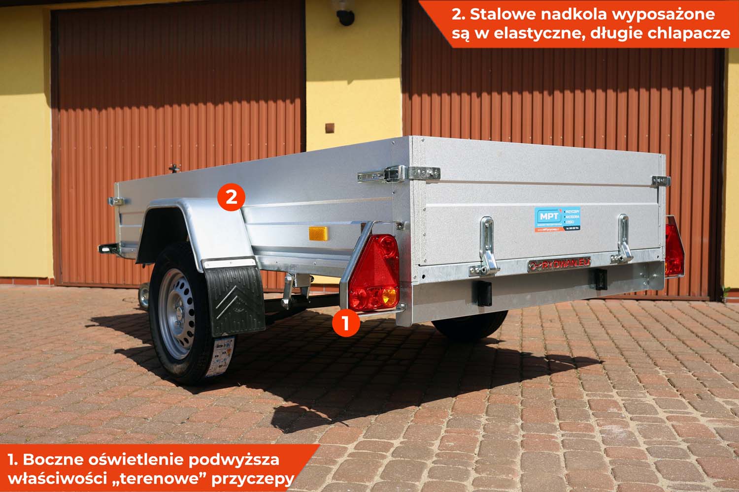 Przyczepa Rydwan Euro A750/D2 245x125x35 cm Resory
