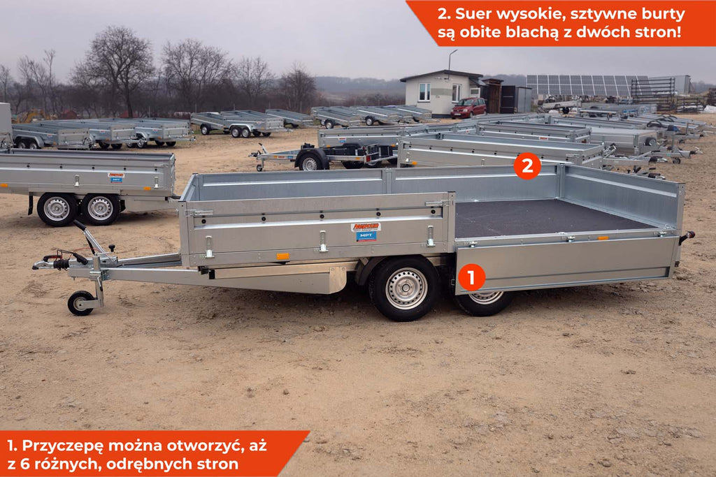 Przyczepa hamowana Neptun N20-420 2 kps 420 x 215 x 40 GN242