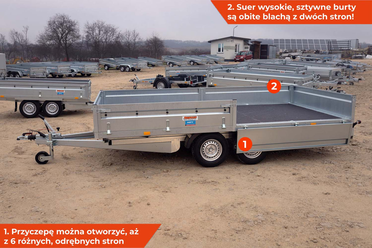 Przyczepa hamowana Neptun N20-420 2 kps 420 x 215 x 40 GN242