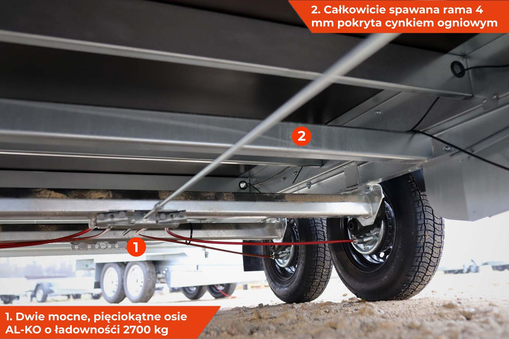 Przyczepa hamowana Neptun N20-420 2 kps 420 x 215 x 40 GN242
