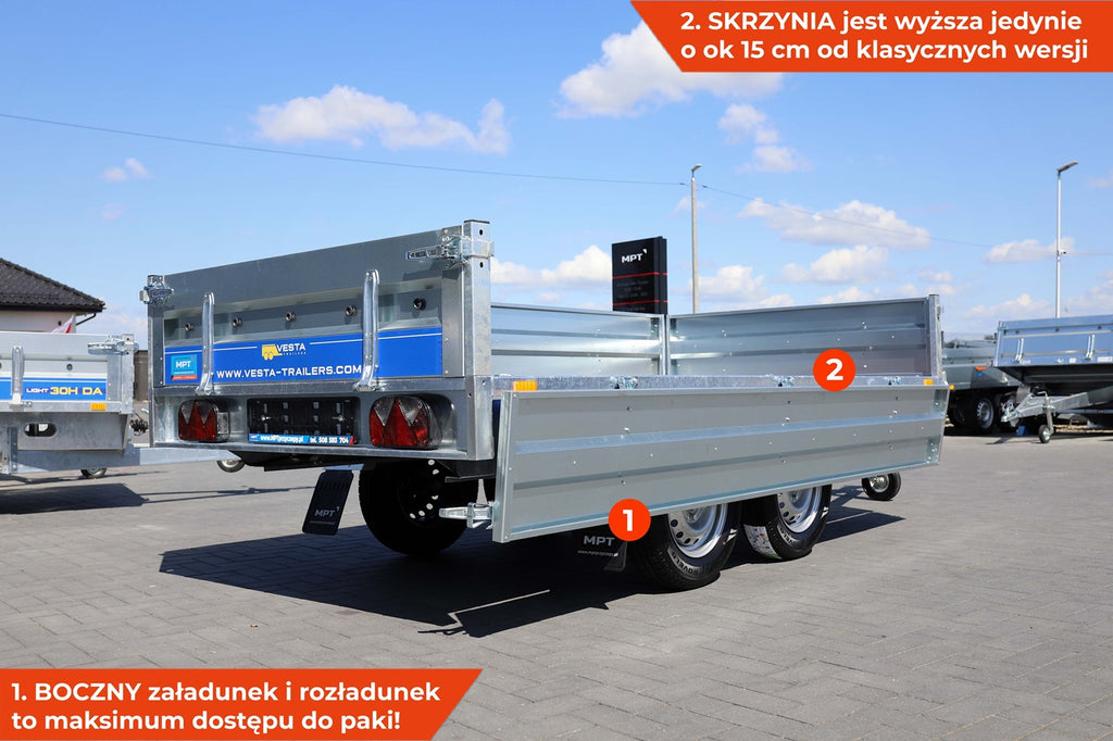 Przyczepa lekka VESTA 30 HDA 302 x 150 x 38 KPS