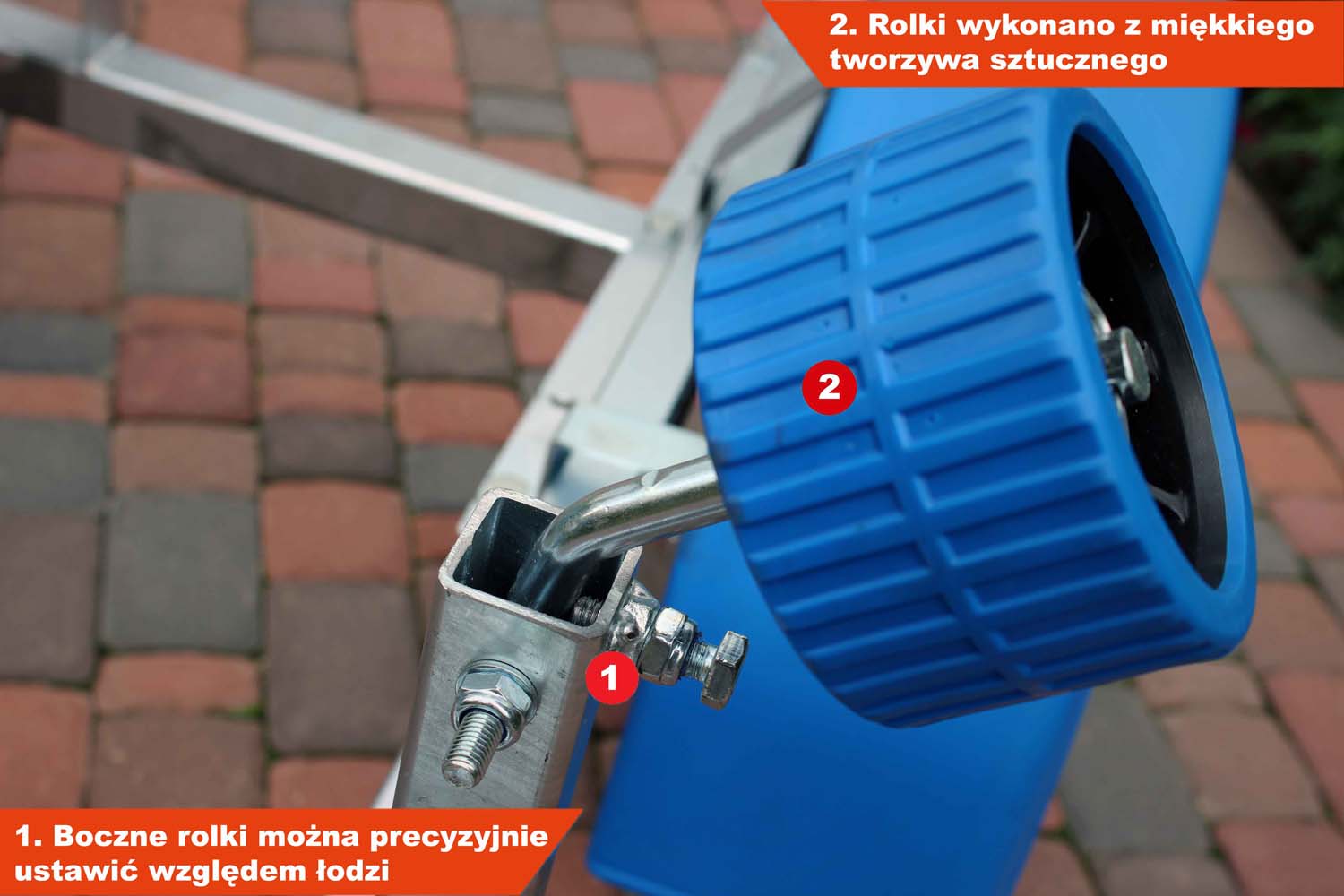 Przyczepka pod łódkę Neptun N7-12 navy 250-400×94-150 cm GN195