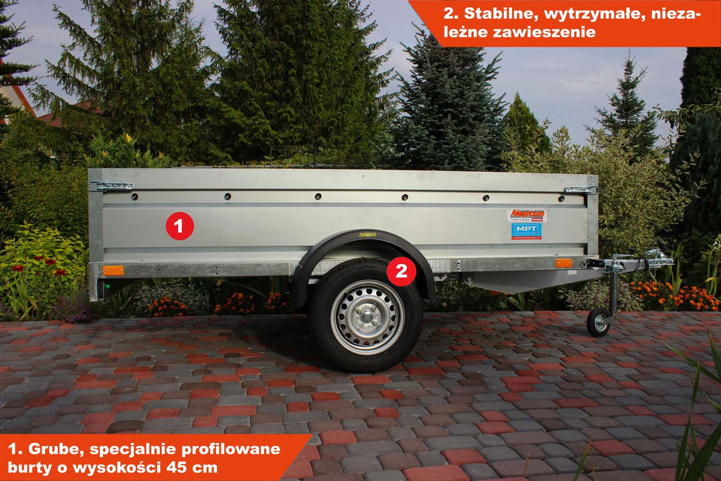 Przyczepka Neptun N7-263 pro 263x129x45 cm GN159