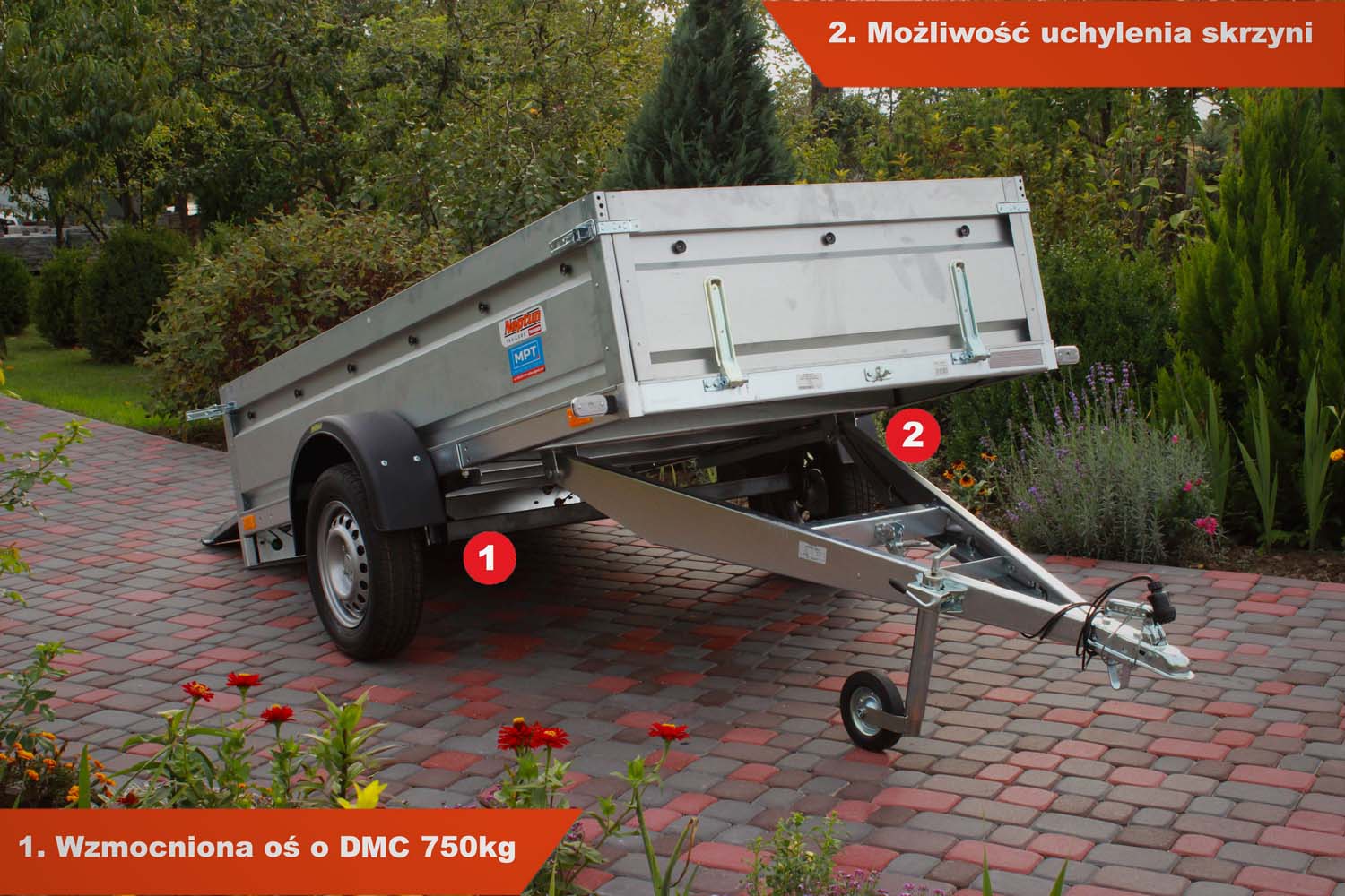 Przyczepka Neptun N7-263 pro 263x129x45 cm GN159