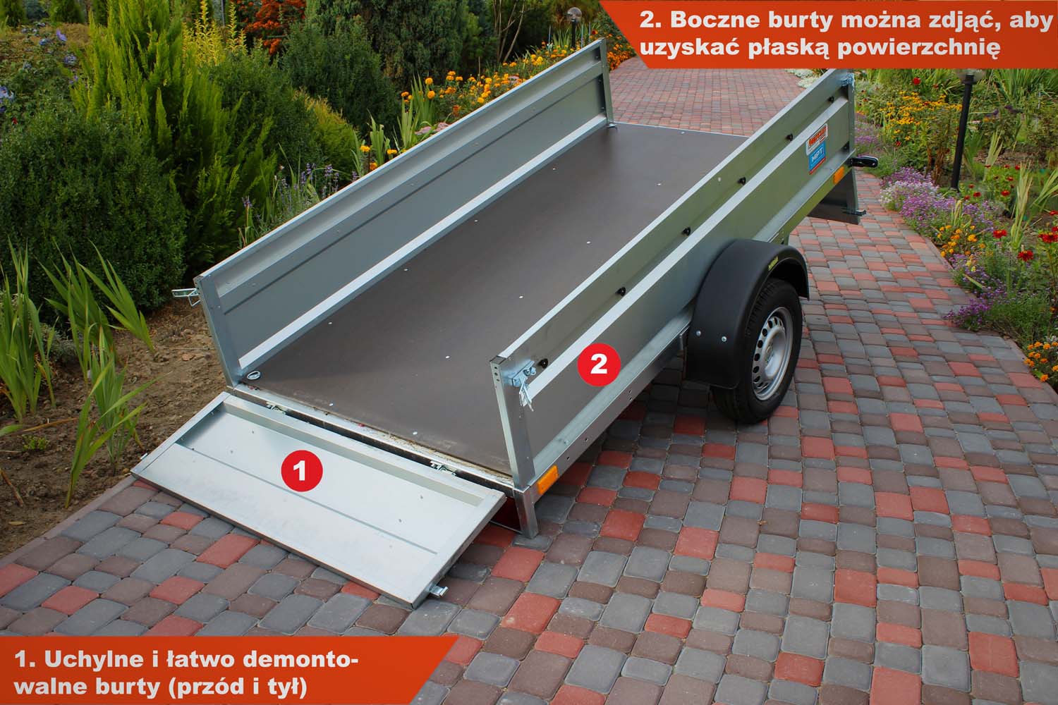 Przyczepka Neptun N7-263 pro 263x129x45 cm GN159
