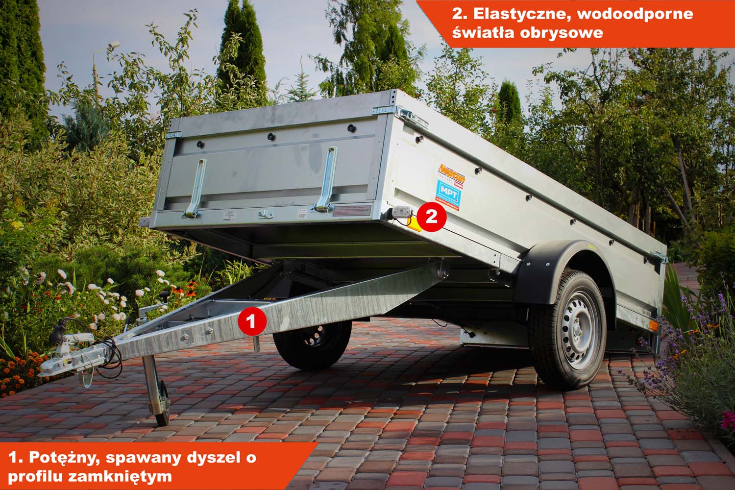 Przyczepka Neptun N7-263 pro 263x129x45 cm GN159