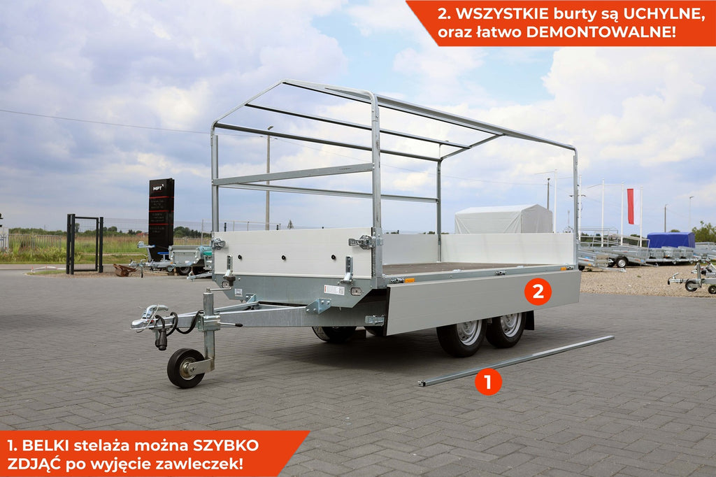 Przyczepka NEPTUN Nordica Elite N7-302 2 kps GN293 z plandeką 80 cm