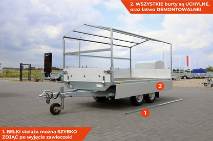 Przyczepka NEPTUN Nordica Elite N7-302 2 kps GN293 z plandeką 80 cm