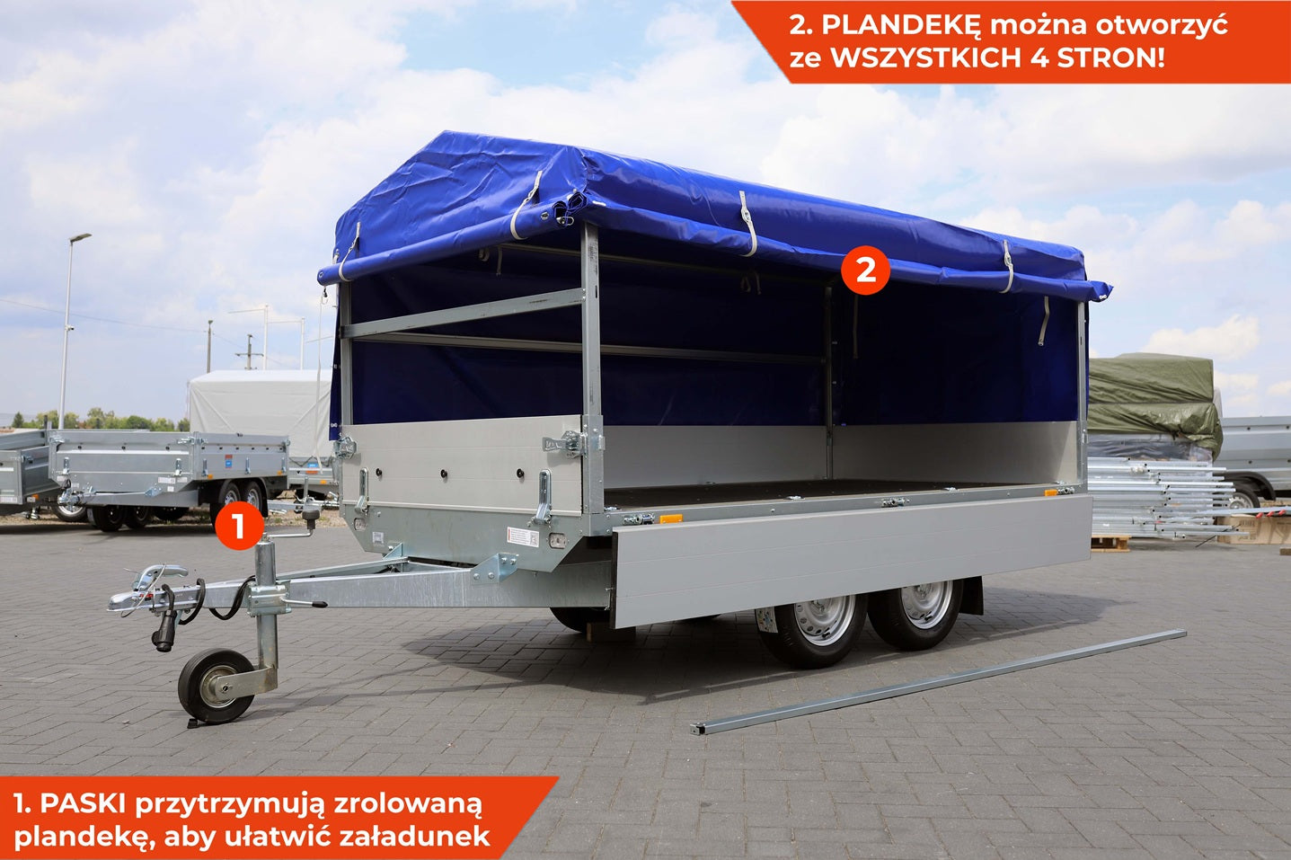 Przyczepka NEPTUN Nordica Elite N7-302 2 kps GN293 z plandeką 80 cm