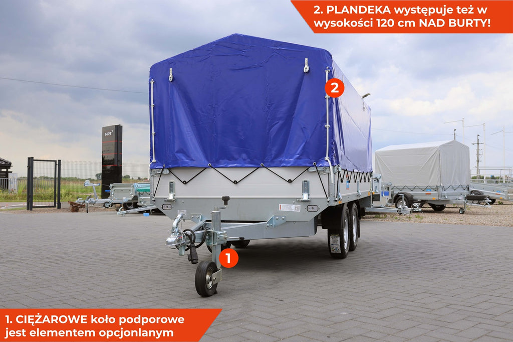 Przyczepka NEPTUN Nordica Elite N7-302 2 kps GN293 z plandeką 80 cm