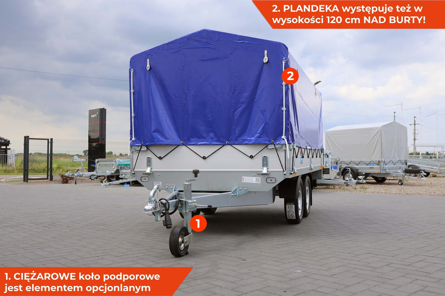Przyczepka NEPTUN Nordica Elite N7-302 2 kps GN293 z plandeką 80 cm