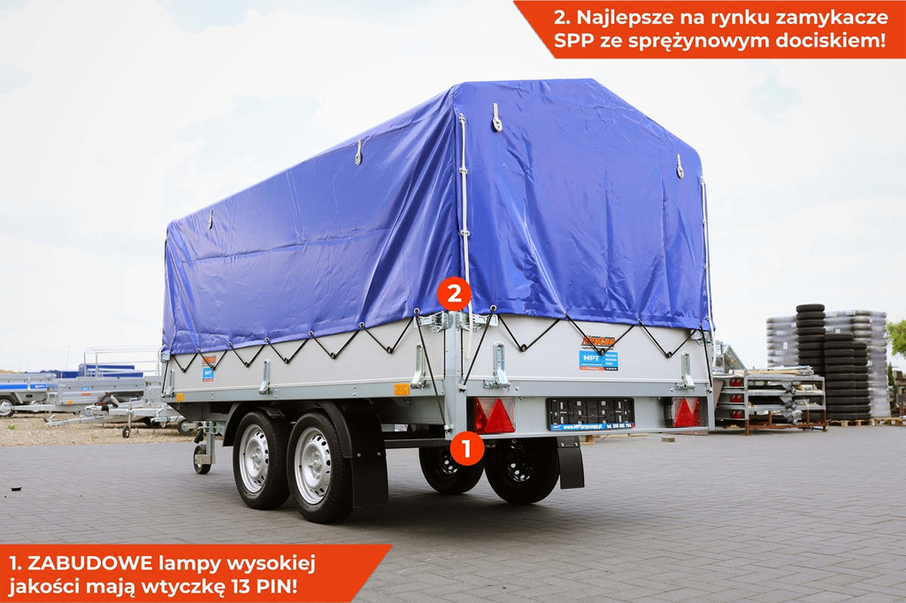 Przyczepka NEPTUN Nordica Elite N7-302 2 kps GN293 z plandeką 80 cm