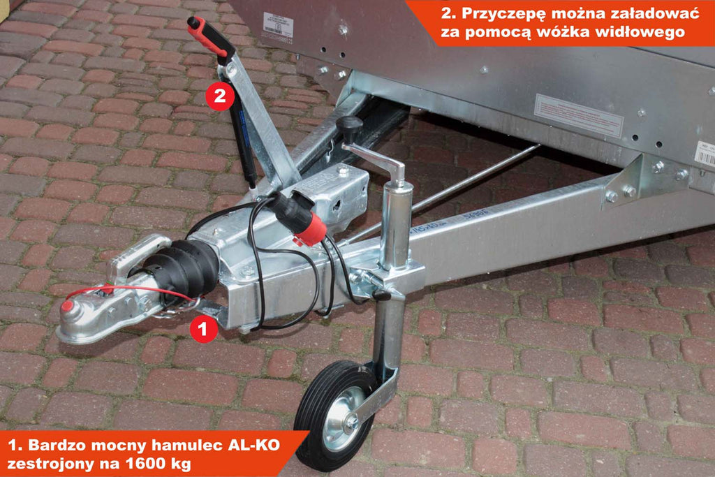 Przyczepka Neptun N13-263 2 kps 263x145x40 cm Nordica Siatka
