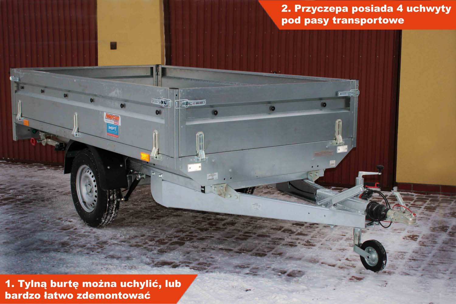 Przyczepka Neptun N13-263 kps 263x145x40 cm Nordica GN131