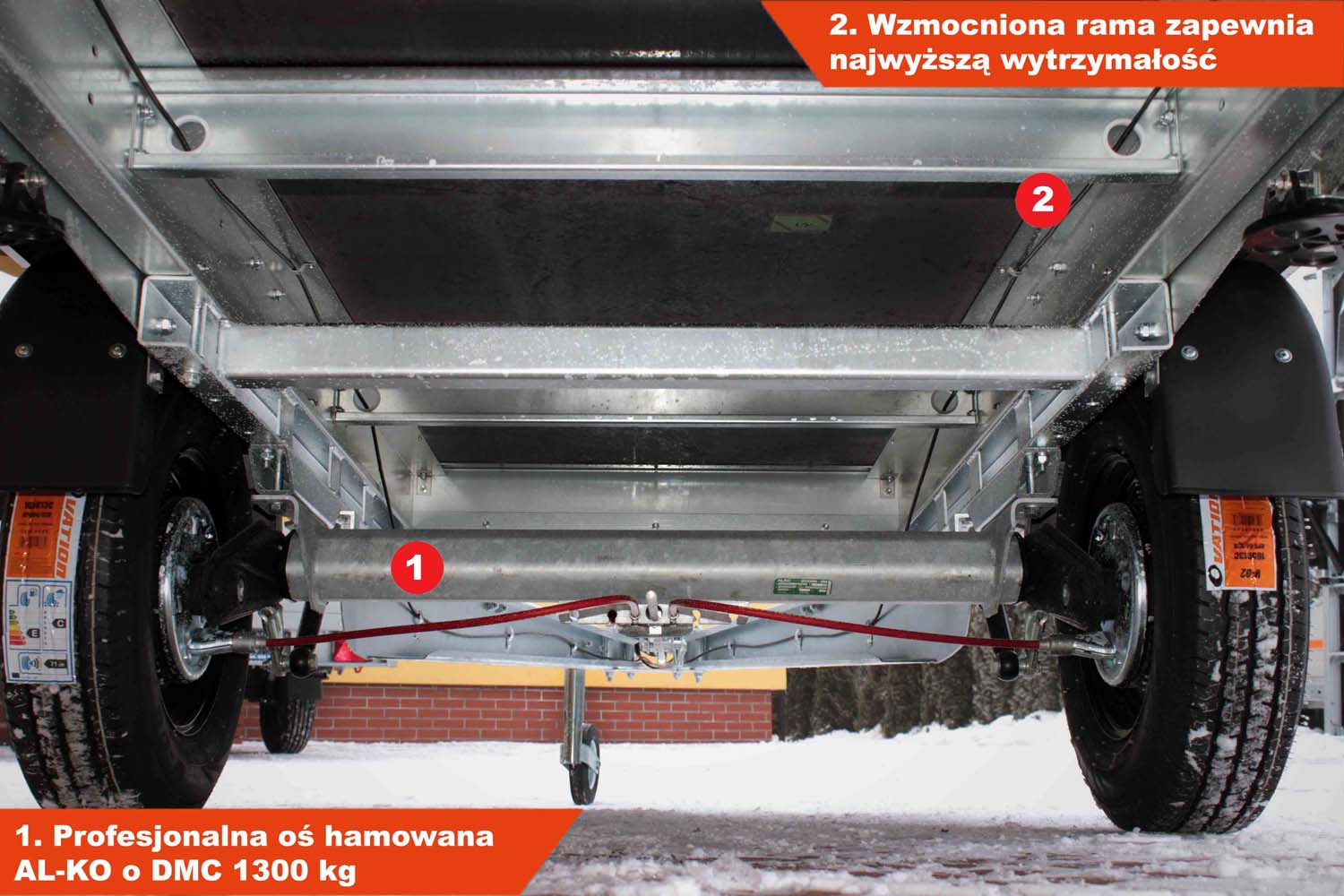 Przyczepka Neptun N13-263 kps 263x145x40 cm Nordica GN131