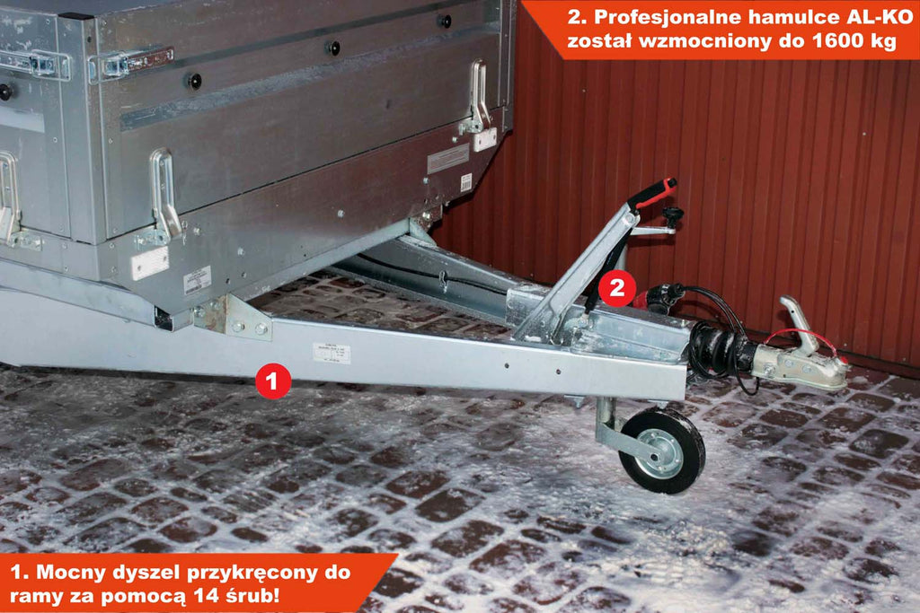 Przyczepka Neptun N13-263 kps 263x145x40 cm Nordica GN131