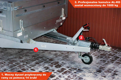 Przyczepka Neptun N13-263 kps 263x145x40 cm Nordica GN131