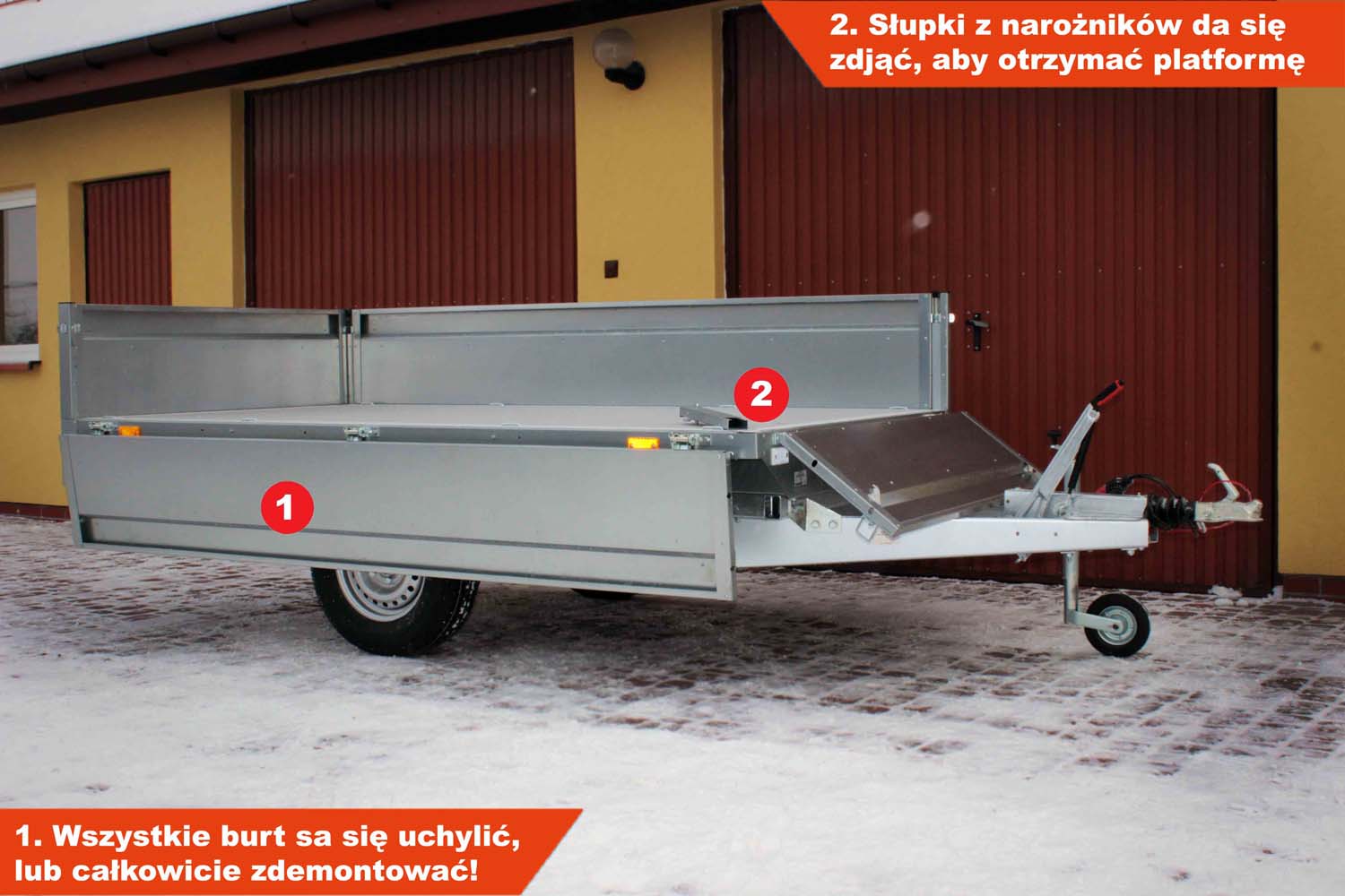 Przyczepka Neptun N13-263 kps 263x145x40 cm Nordica GN131