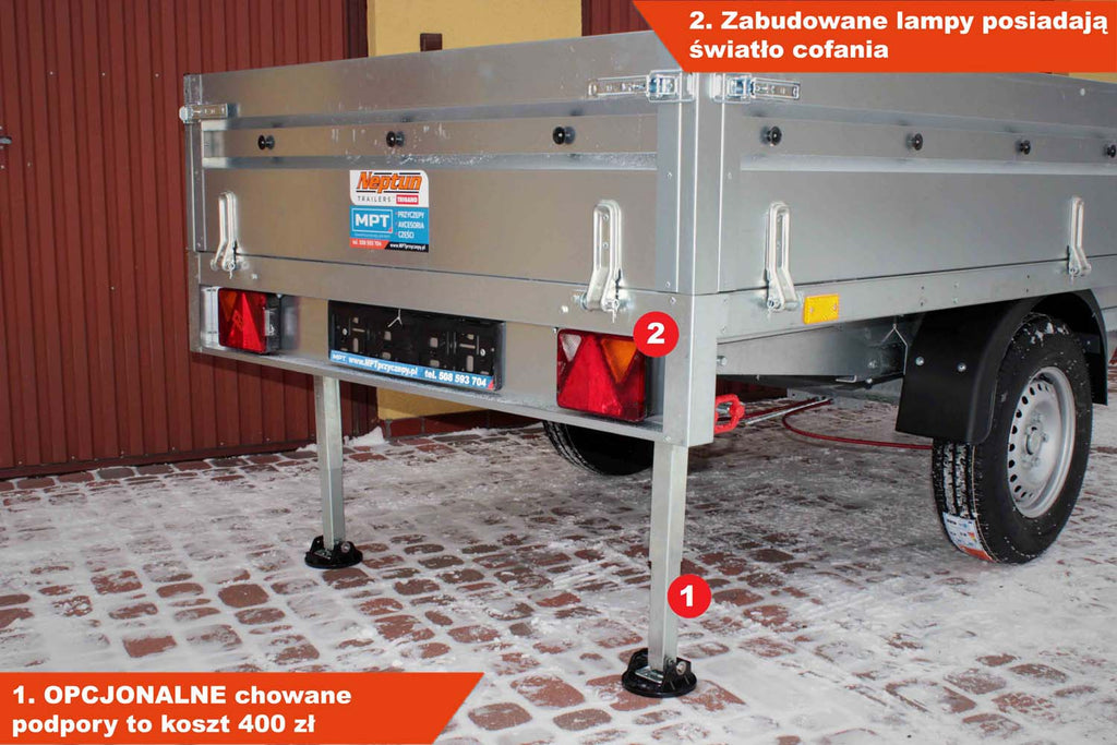 Przyczepka Neptun N13-263 kps 263x145x40 cm Nordica GN131