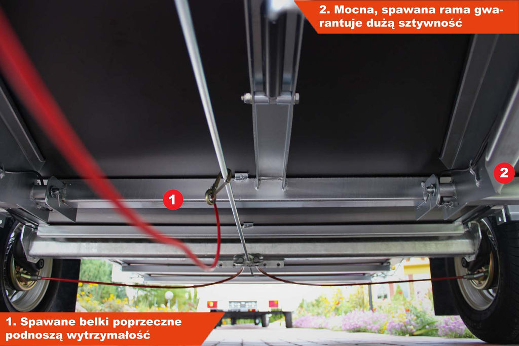 Przyczepka Neptun N13-305 multi 305x166x10 cm Hamulec Burty Najazd