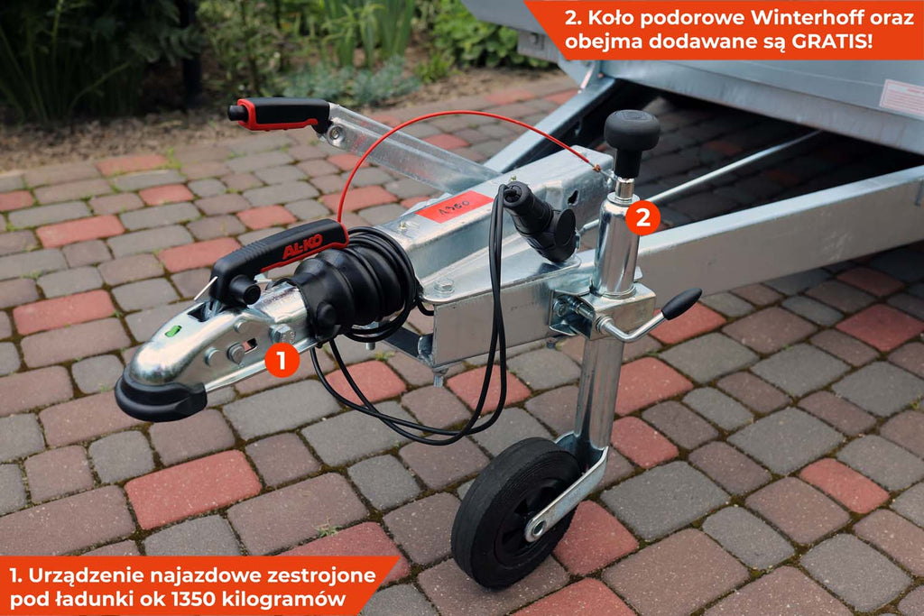 Przyczepka Neptun N13-320 2 kps 320x168x40 cm Hamowana GN235