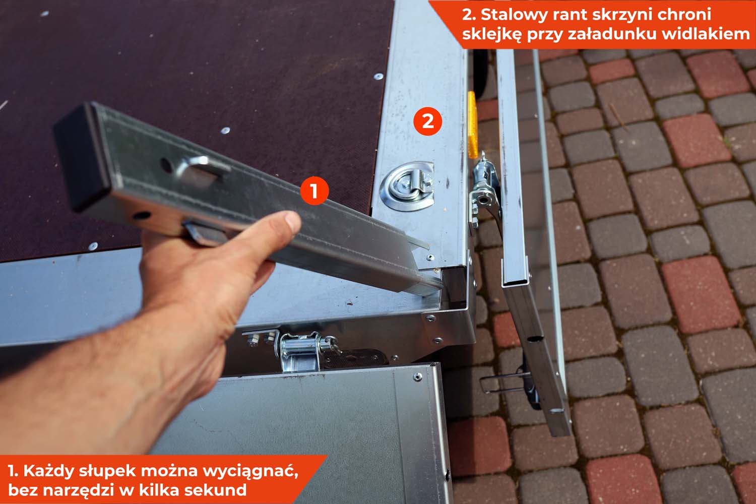 Przyczepka Neptun N16-320 2 kps 320x168x40 cm Hamowana GN236