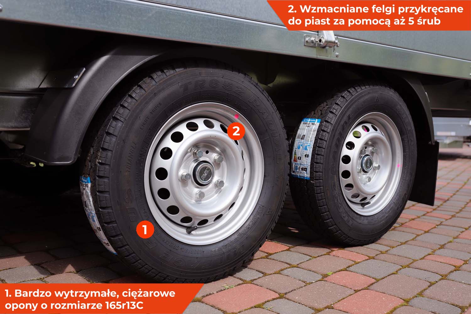Przyczepka Neptun N16-320 2 kps 320x168x40 cm Hamowana GN236