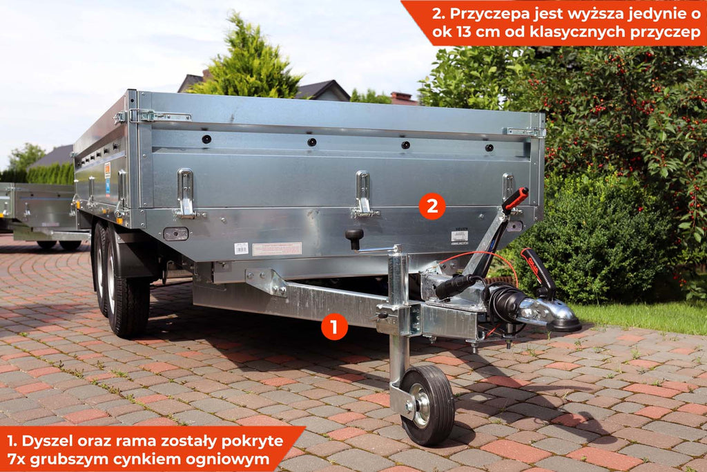 Przyczepka Neptun N16-320 2 kps 320x168x40 cm Hamowana GN236