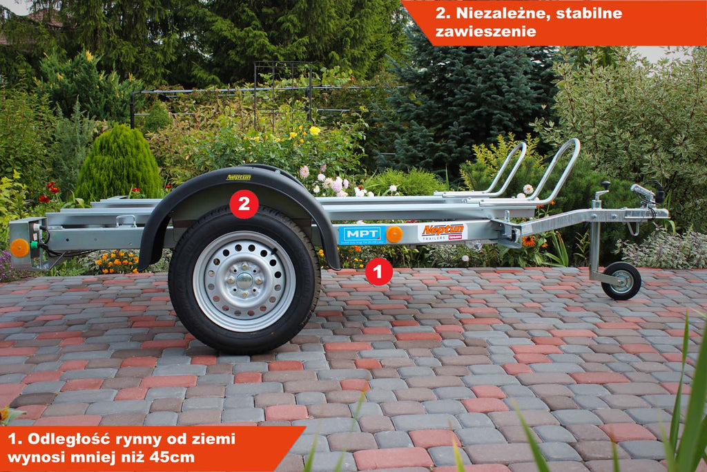 Przyczepka Neptun N6-220 pm2 225x130x31 cm pod 2 motocykle GN064