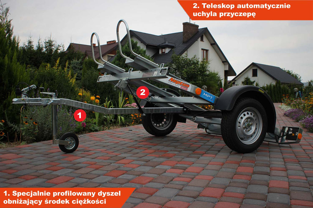 Przyczepka Neptun N6-220 pm2 225x130x31 cm pod 2 motocykle GN064