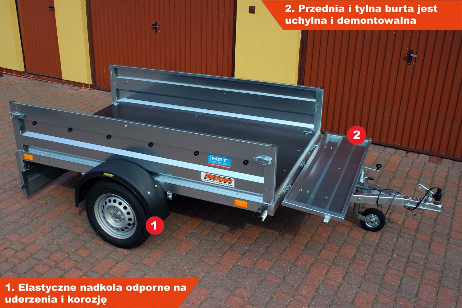 Przyczepka Neptun N7-210 rt 210x129x40 cm GN213