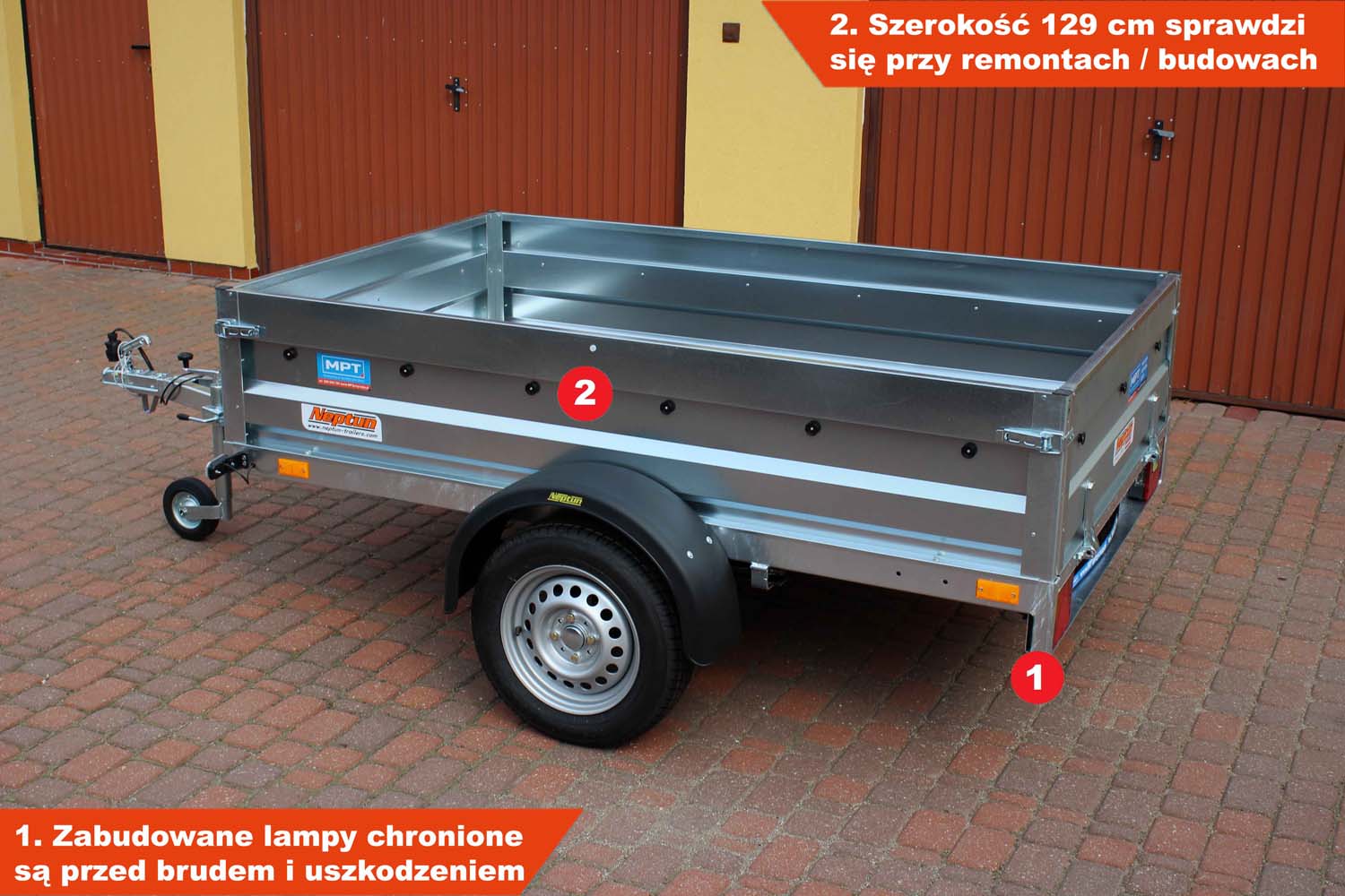 Przyczepka Neptun N7-210 rt 210x129x40 cm GN213