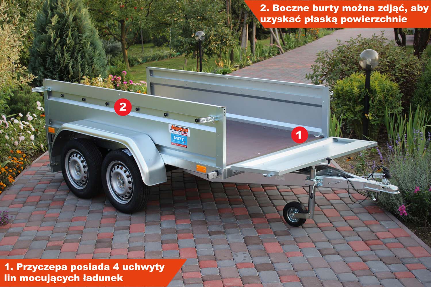 Przyczepka Neptun N7-236 2 pro 236x129x45 cm GN083