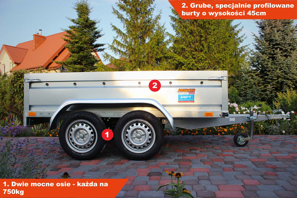 Przyczepka Neptun N7-236 2 pro 236x129x45 cm GN083