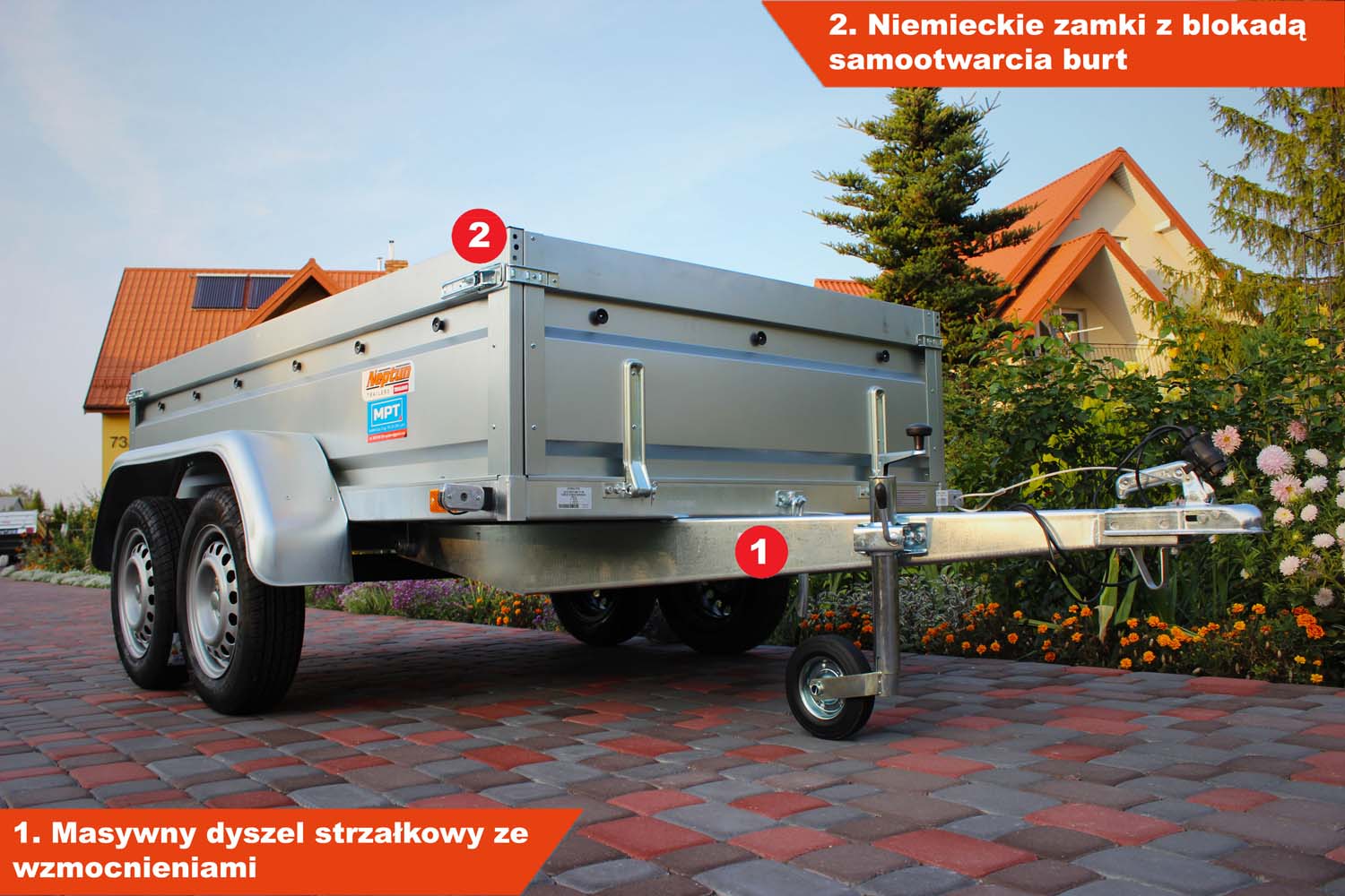 Przyczepka Neptun N7-236 2 pro 236x129x45 cm GN083