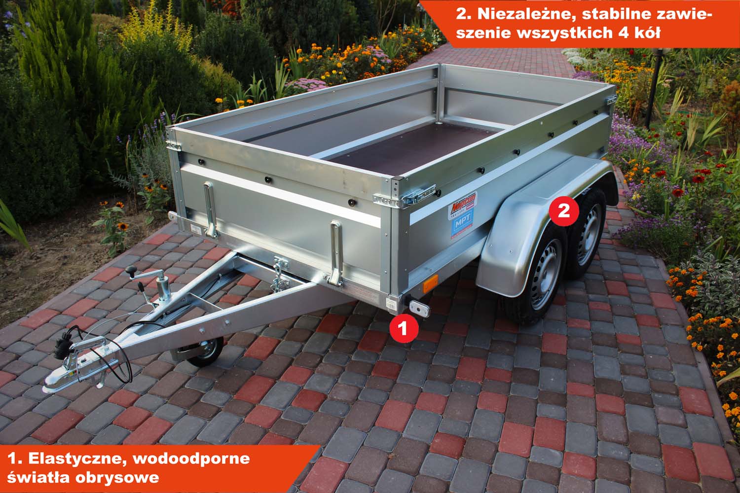 Przyczepka Neptun N7-236 2 pro 236x129x45 cm GN083