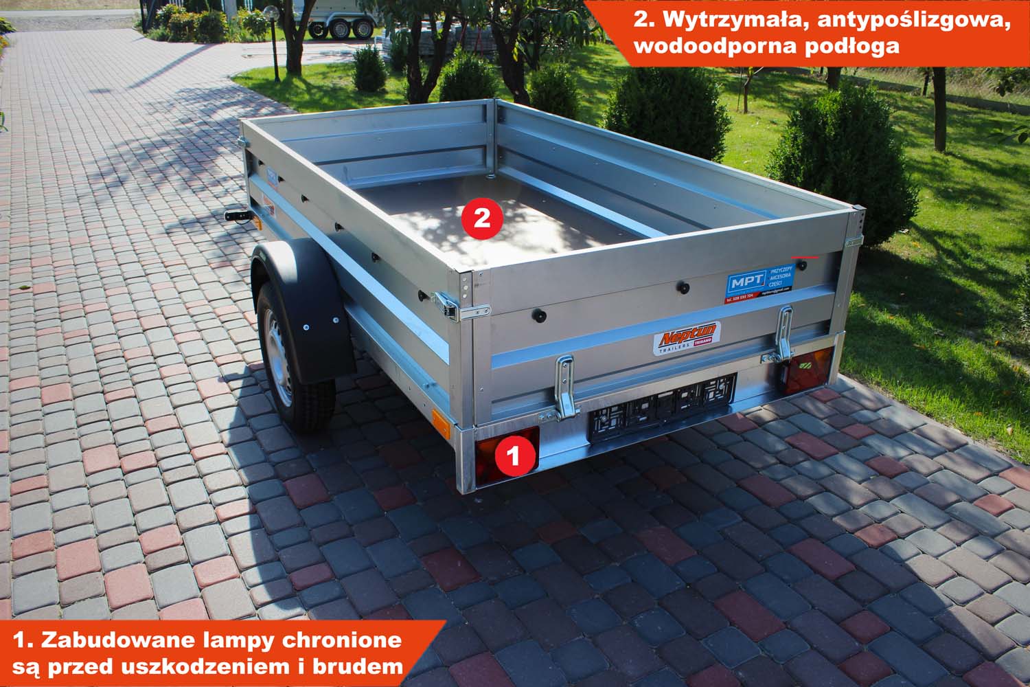 Przyczepka Neptun N7-236 rt 236x129x40 cm GN099