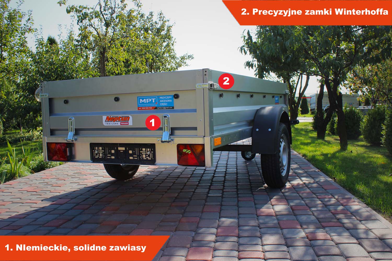 Przyczepka Neptun N7-236 rt 236x129x40 cm GN099