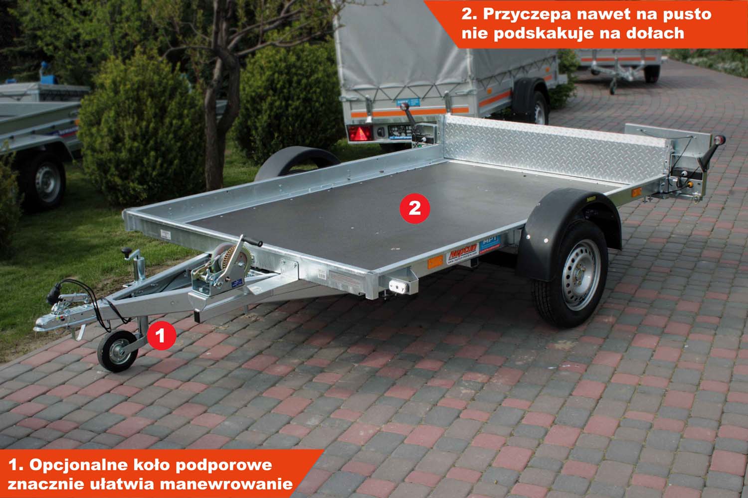 Przyczepka Neptun N7-255 Multi 255x166x10 cm Platforma GN151